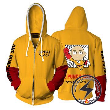 One Punch Man Saitama Hoodie Jacket